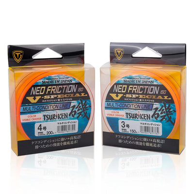 Tsuriken Neo Friction ISO V-Special Rock Fishing Line – Semi-Floating Nylon | 150/200m | Size #1.5 to #5