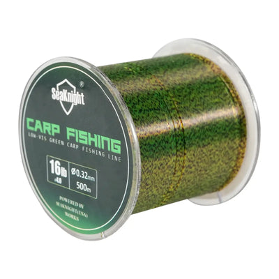 SeaKnight green speckled carp line spool, 16 lb, 0.32 mm, 500 m