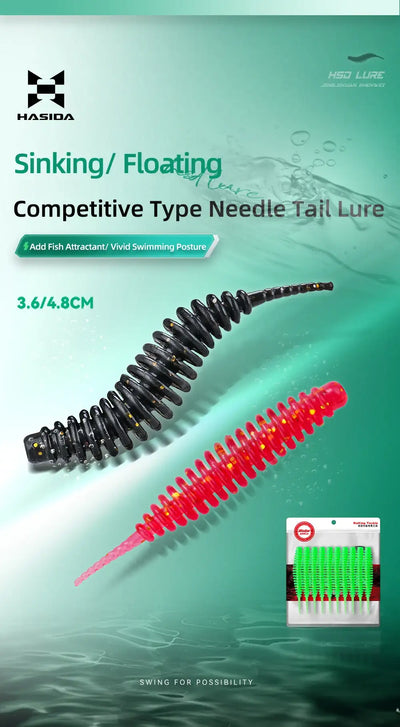 HISTAR Needle Tail Soft Plastic Lure | 36mm & 48mm