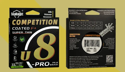 SeaKnight Super Smooth U8 Pro Competitions Fishing Line 150M Seawater-proof UV-proof Si+Coating 8 Weaves Long-Distance PE Line -  - Cast N Go
