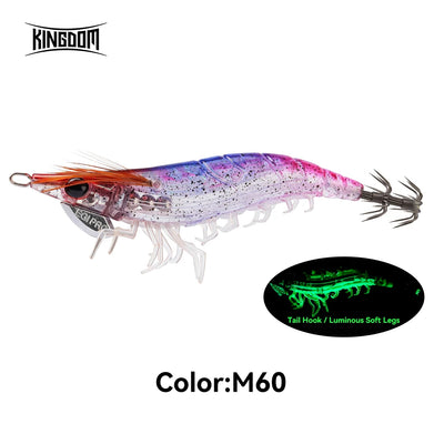 Kingdom EGI PRO Squid Jig – Magnetic Long Cast Luminous | Size 2.5 3.0 3.5 | 6 Colours