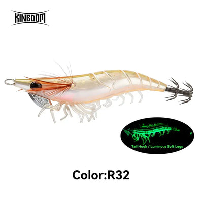 Kingdom EGI PRO Squid Jig – Magnetic Long Cast Luminous | Size 2.5 3.0 3.5 | 6 Colours