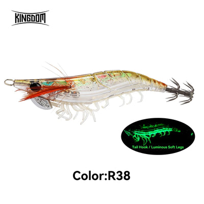 Kingdom EGI PRO Squid Jig – Magnetic Long Cast Luminous | Size 2.5 3.0 3.5 | 6 Colours