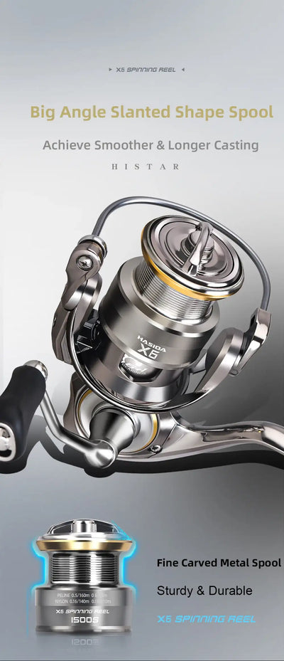 HISTAR X6 Spinning Fishing Reel | 800–2500
