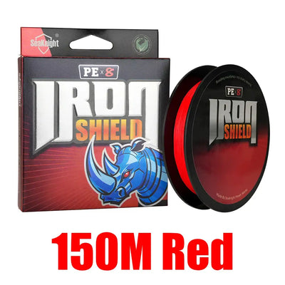 SeaKnight Brand IRON SHIELD Series Never Faded X8 PE Line 300M 150M Double-Layered Coating Multifilament PE Line 17-50LB -  - Cast N Go