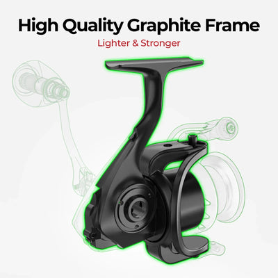 Piscifun Viper X Spinning Reel – 10+1BB | 4–15kg Drag | Graphite Body | 500–5000 Series