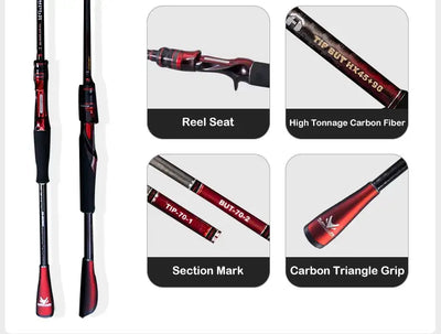 Purelure Grupla Lure Rod – Fuji Guides | Spinning & Casting | L to XH | 6'6" to 8'3"