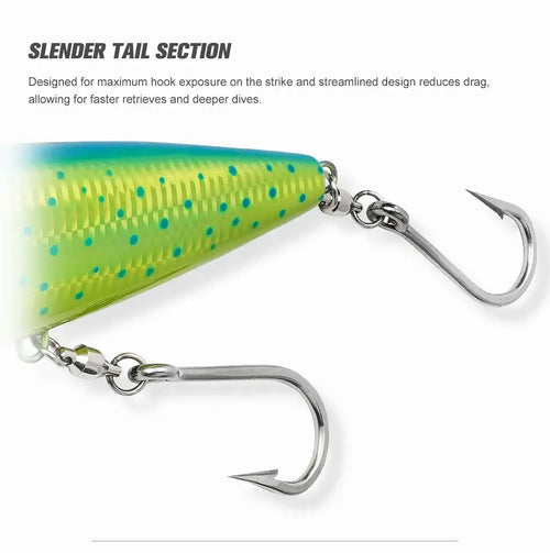 NOEBY-Sinking VIB Fishing Lure, Artificial Hard Baits for Wahoo Tuna, Big Game Fishing, Mega Trap, 170mm, 213g 210mm 347g -  - Cast N Go
