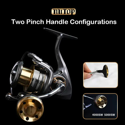 Purelure Nutop Saltwater Spinning Reel – Slow Pitch Jigging | 12–16kg Drag | Size 3000–5000SW