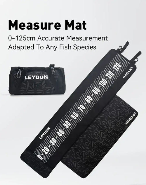 LEYDUN 125cm Fish Measure Mat Fishing Tools Comes with measuring ruler And Padded Kneeling Base Fishing Tackle Tool -  - Cast N Go
