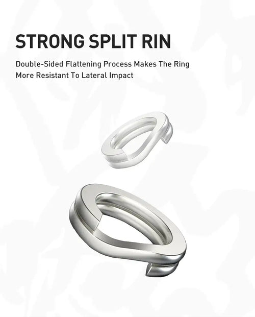 Split ring hardware accessory with split ring loop