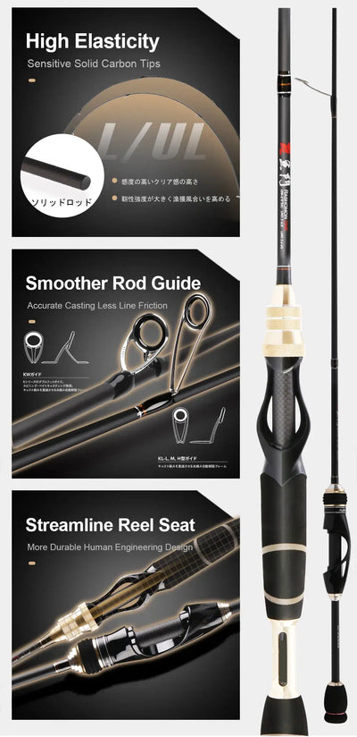 HISTAR MS-XII Two-Tip Carbon Fishing Rod