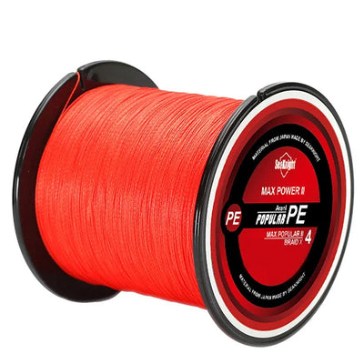 SeaKnight 4-Strand PE Braid – Japan Fibre | Surface Coated | 8–80lb | 300m 500m 1000m | 8 Colours