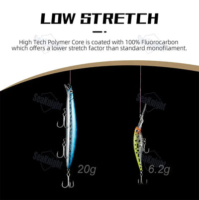 SeaKnight Brand SK Series fishing line 100M/50M 100% Fluorocarbon Coating Fishing Line Fast Sinking Line Stronger 3-100LB -  - Cast N Go