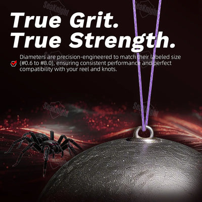 SeaKnight SPIDERPRO X8 8-Strand Braid – Si+ Two-Layer Coating | Ultra-Density | 15–100lb | 100m | 4 Colours