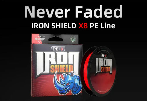 SeaKnight Brand IRON SHIELD Series Never Faded X8 PE Line 300M 150M Double-Layered Coating Multifilament PE Line 17-50LB -  - Cast N Go