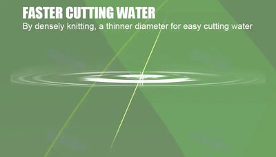 Ultralight braided fishing line, designed for faster cutting through water