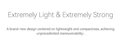 Marketing card: Extremely Light & Extremely Strong for ultralight spinning reel