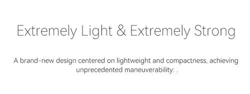 Marketing card: Extremely Light & Extremely Strong for ultralight spinning reel