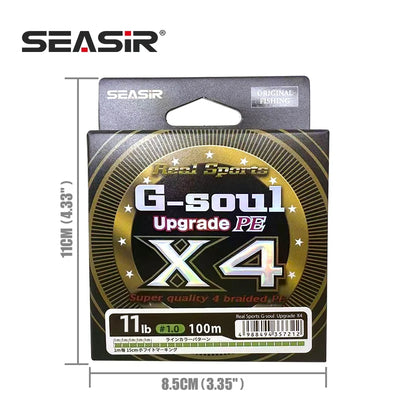 SEASIR G-soul Upgrade PE X4 package, 11 lb, #1.0, 100m