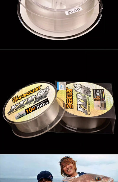 SEAGUAR FXR BOAT Fluorocarbon Mainline – 100% Fluoro | #2–#20 | 100m | Boat Fishing