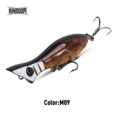Fishing minnow lure in brown and dark tones with silver belly, 2 treble hooks