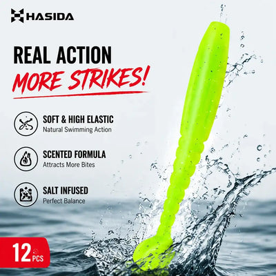 HISTAR T-Tail Soft Plastic Fishing Lure | 52–110mm