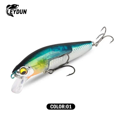 LEYDUN Sinking Sea Bass Fishing Lures Baits 95mm 21g Minnow Lures with Flash Blade Hard lure Good Action Wobblers Tackle Pike -  - Cast N Go