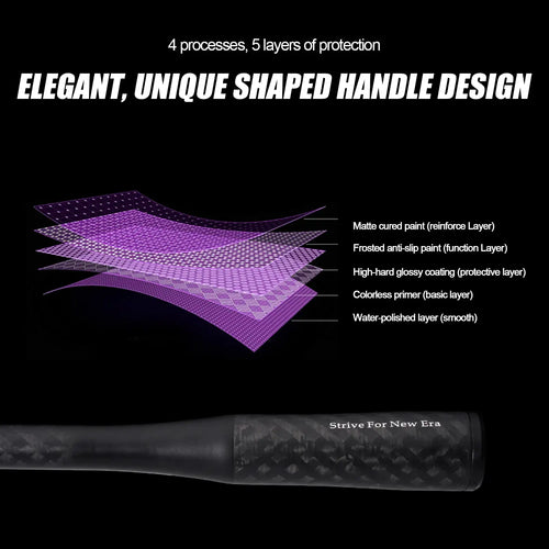 Spinning rod handle with shaped ergonomic design and layered protective coating details