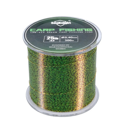 SeaKnight green speckled carp line spool, 25 lb, 0.40 mm, 500 m