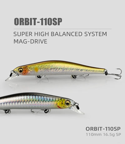 Sunburst yellow minnow fishing lure with treble hooks and metallic scale finish