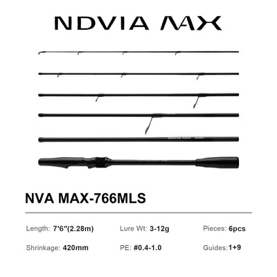 Purelure NDVIA MAX Ajing & Eging Rod – Tubular Tip | Spinning & Casting | 6'0" to 8'6"