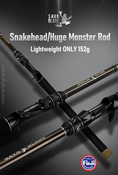 Kingdom Sava Blade Casting Fishing Rod | 2-Piece 30T Carbon
