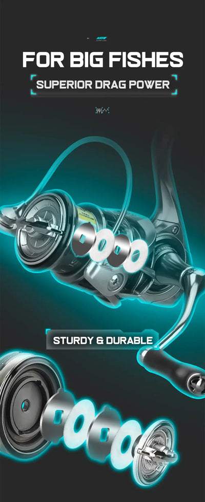 HISTAR Vector Shallow-Spool Spinning Fishing Reel