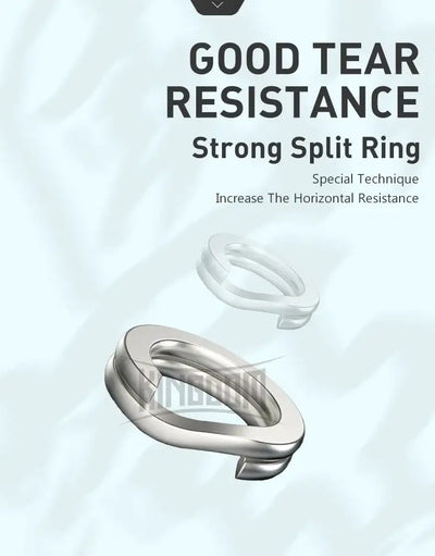 Split ring hardware detail for floating hard minnow lure