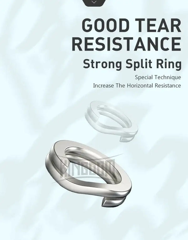 Split ring hardware detail for floating hard minnow lure