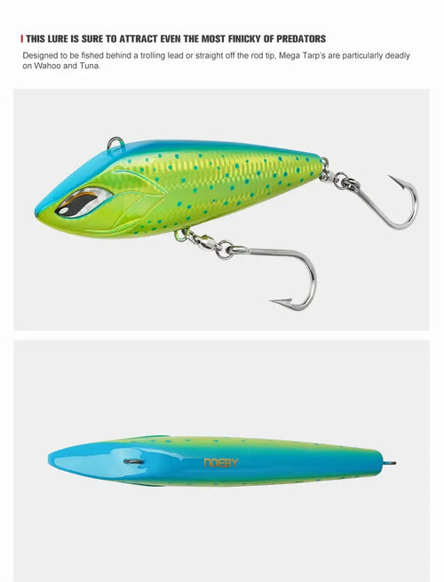 NOEBY-Sinking VIB Fishing Lure, Artificial Hard Baits for Wahoo Tuna, Big Game Fishing, Mega Trap, 170mm, 213g 210mm 347g -  - Cast N Go