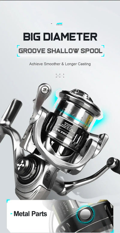 HISTAR Vector Shallow-Spool Spinning Fishing Reel
