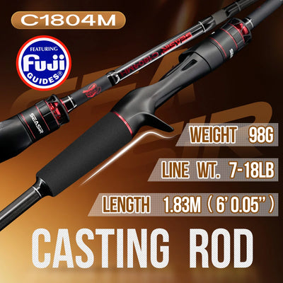 SEASIR Salminus XF Travel Lure Rod – 40T Carbon | FUJI O Guides | 4-Piece | 50cm Packed | Spinning & Casting | L to MH