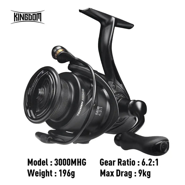 KINGDOM spinning reel, Model 3000MHG; gear ratio 6.2:1; max drag 9kg