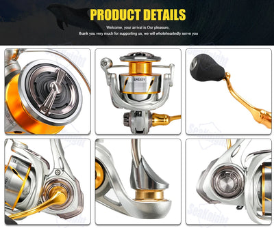 SeaKnight Speedy SAW Saltwater Spinning Reel – Full-Body Seawater-Proof | 10+1BB | 9–11kg Drag | 3000–6000