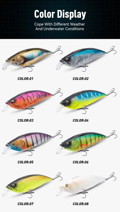 LEYDUN Fishing Lures Minnow 126mm 110mm Floating Good Action Hard Baits High Quality Crankbaits Wobblers For Bass Pike -  - Cast N Go
