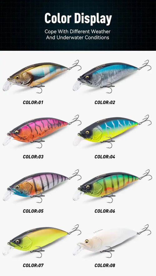 LEYDUN Fishing Lures Minnow 126mm 110mm Floating Good Action Hard Baits High Quality Crankbaits Wobblers For Bass Pike -  - Cast N Go