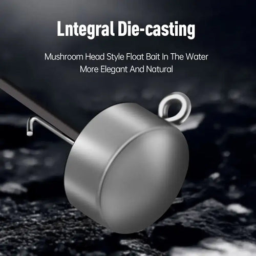 Round lead head jig hook with integrated eye for soft worm fishing