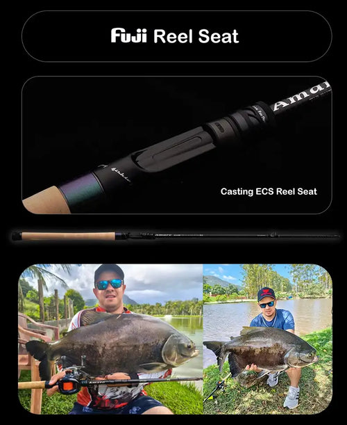Fishing rod reel seat with EVA casting reel seat design