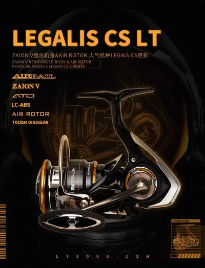 Daiwa Legalis LT CS Spinning Reel – 6+1BB 12kg Drag | Size 1000 to 6000
