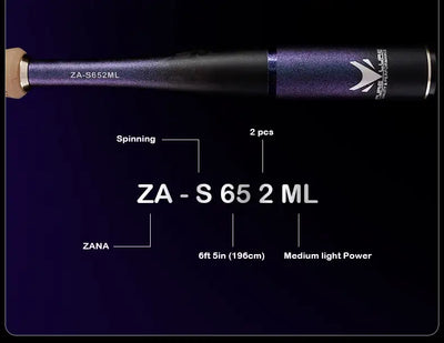 Purelure Zana Premium Lure Rod – Fuji Alconite & SiC | Spinning & Casting | L to H | 6'5" to 7'0"