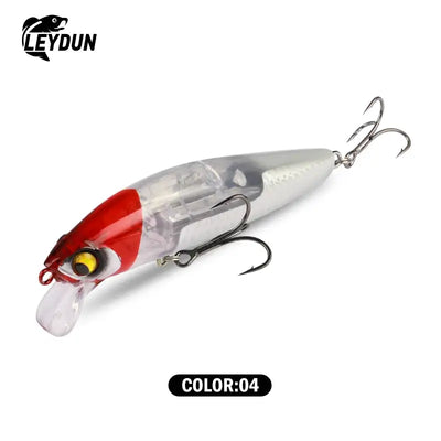 LEYDUN Sinking Sea Bass Fishing Lures Baits 95mm 21g Minnow Lures with Flash Blade Hard lure Good Action Wobblers Tackle Pike -  - Cast N Go