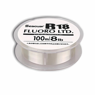 Seaguar R18 Fluoro Limited Fluorocarbon 100m – Leader & Light Main Line | Size #0.8 to #6 | Made in Japan