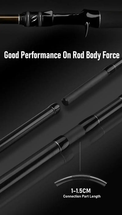 Kingdom Sava Blade Casting Fishing Rod | 2-Piece 30T Carbon